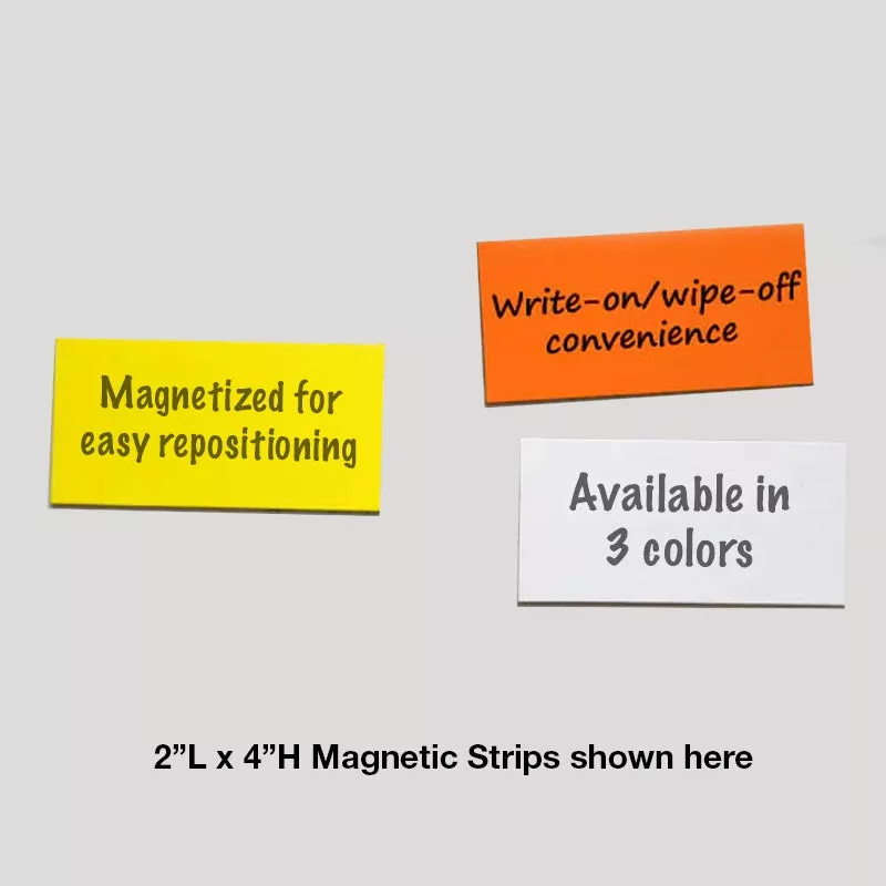 1″ x 2″ Write-On/Wipe-Off Magnets (pack of 25) Orange