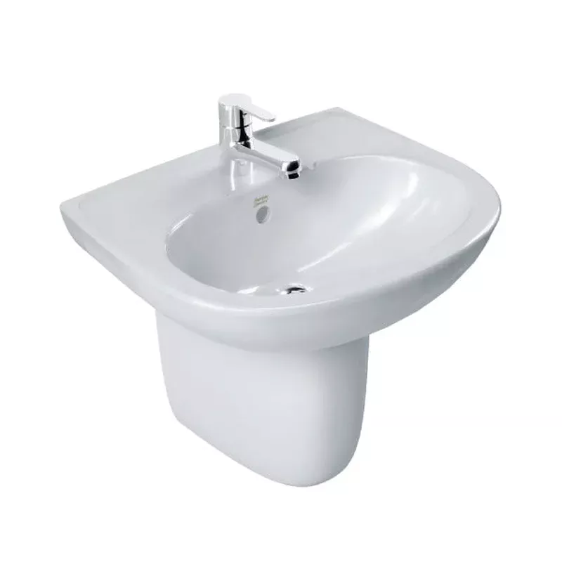 ^American Standard LAV.W/SEMI-PED. NEW CODIE-R 0947 white – round