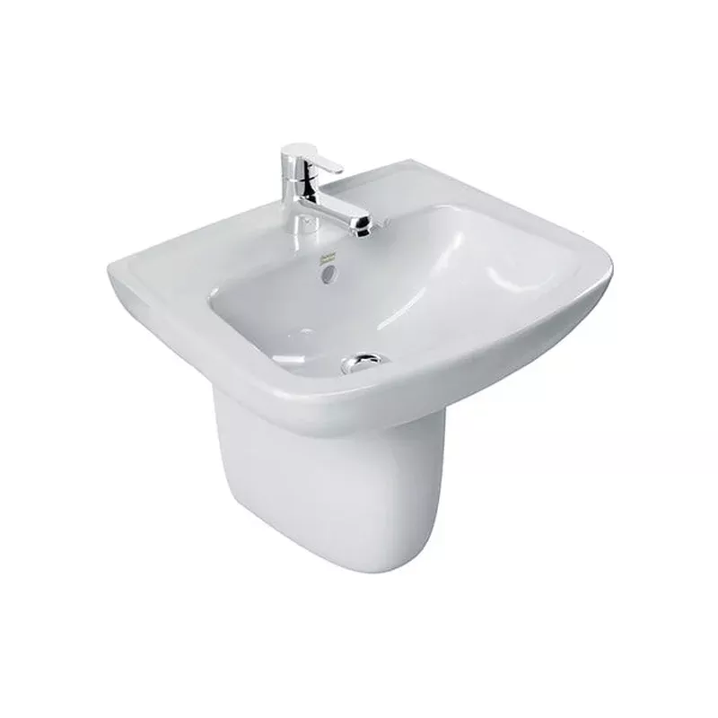 ^American Standard LAV.W/SEMI-PED. NEW CODIE-S 0948 white – square