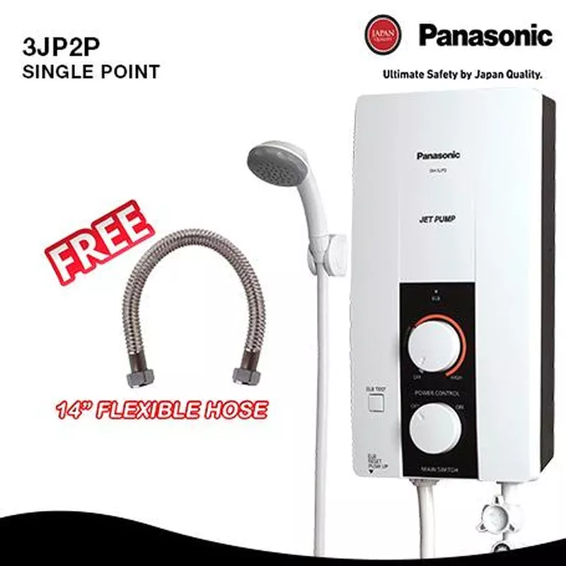 ^PANASONIC WATER HEATER W/FLEX.HOSEDH-3JP sgl w/ jet pump