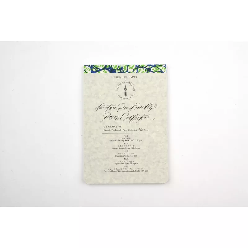 Yamamoto Paper – Fountain Pen Friendly Paper Collection – Vol. 1 Thin Paper – A5