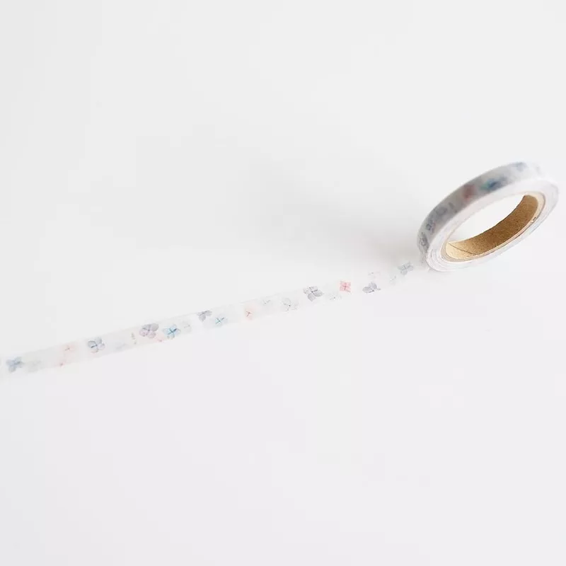 Yohaku Slim Washi Tape – Hydrangea