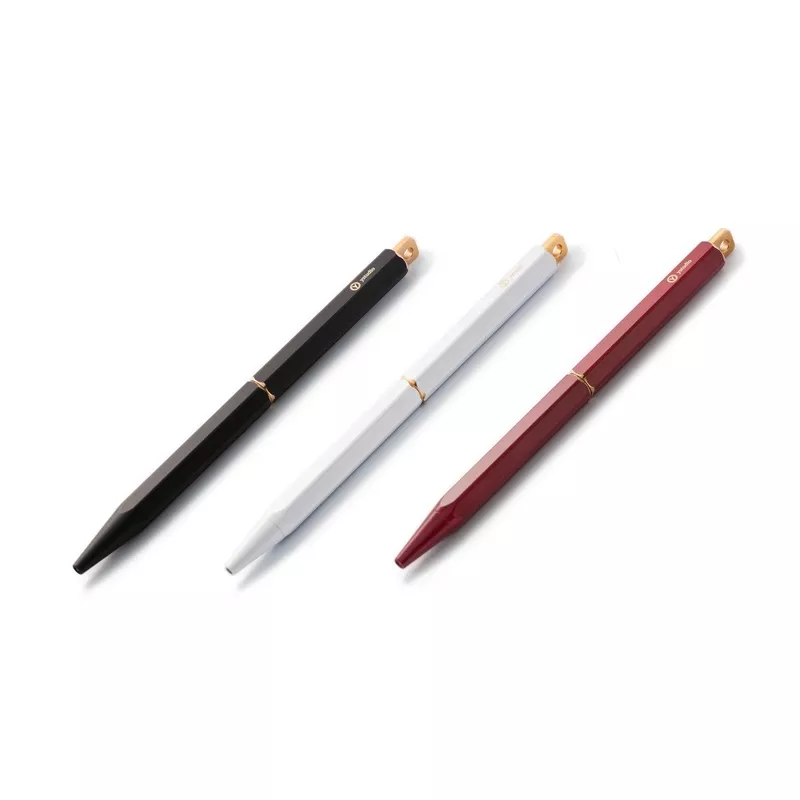 ystudio Brassing Portable Ballpen – White