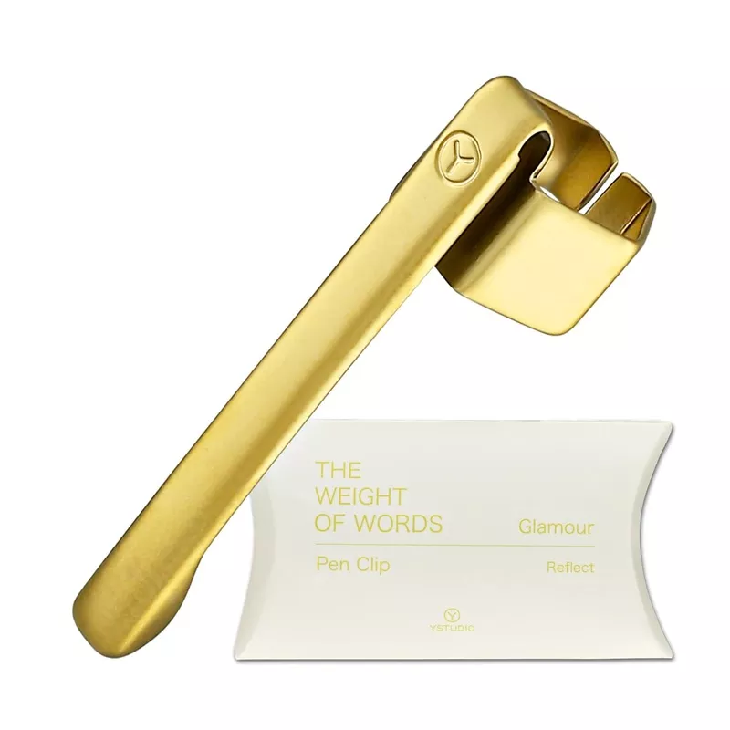 ystudio Glamour Reflect Pen Clip – Gold